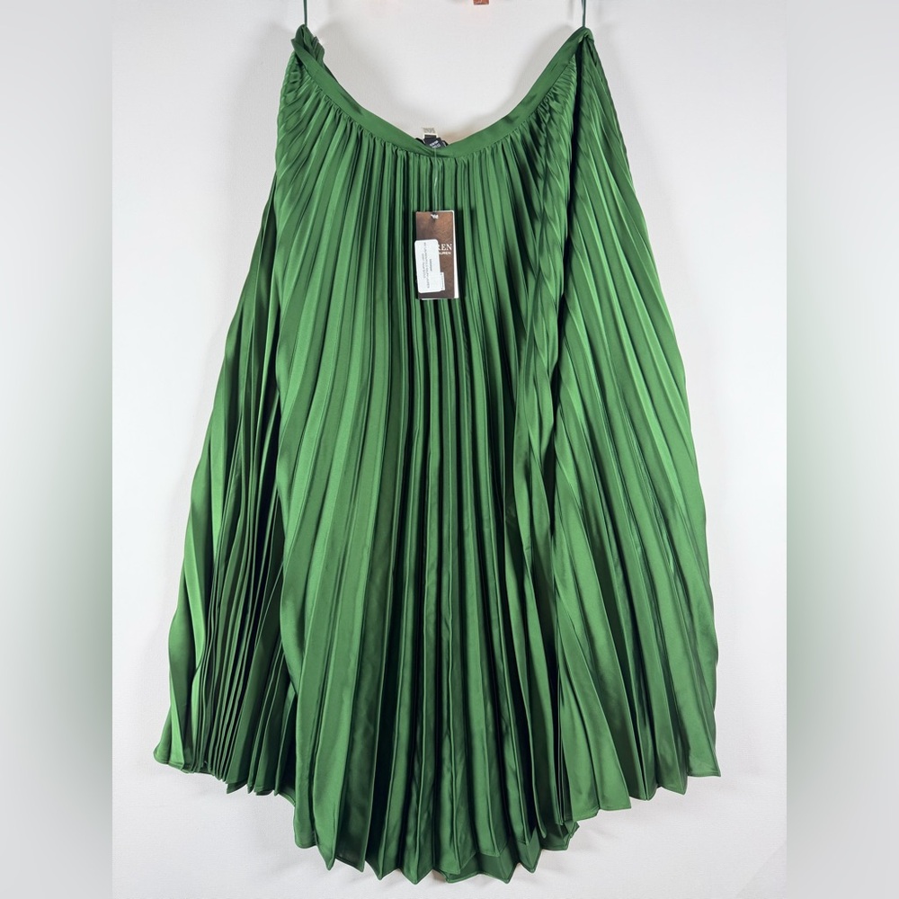 POLO RALPH LAUREN Women's Pleated Satin Charmeuse Skirt Retail $225.0 - Picture 6 of 6